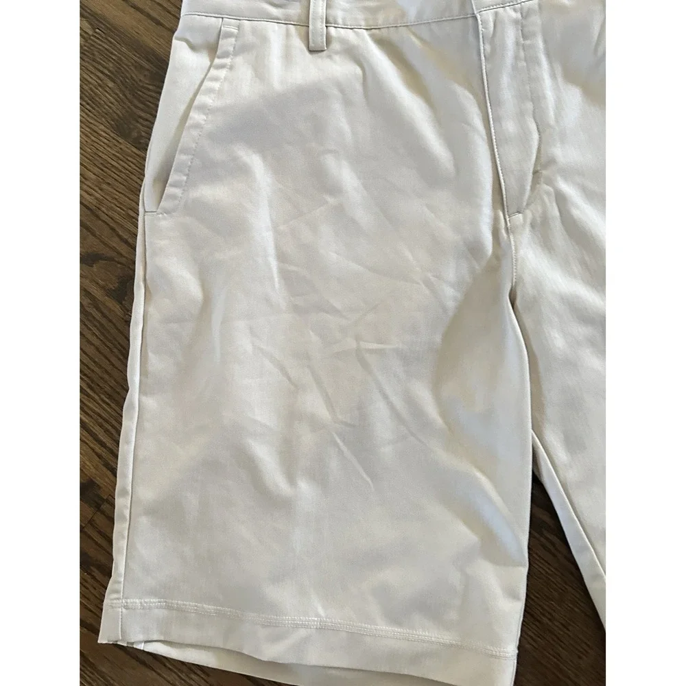 Mens Adidas ClimaCool Performance Golf Shorts Beige 34 10in Inseam Athletic